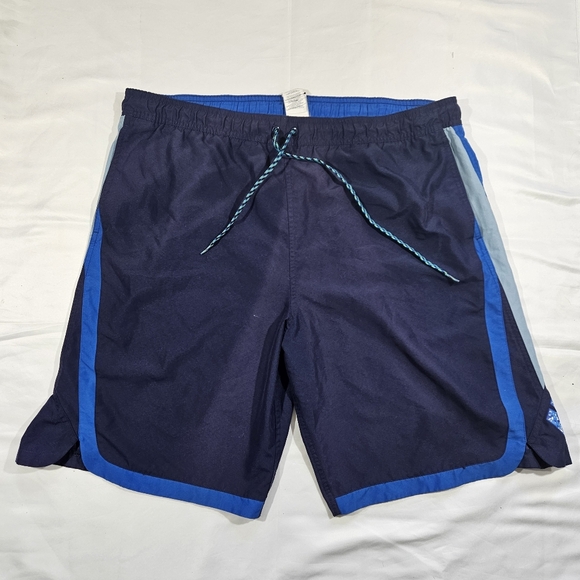 Nike Men Swim Trunks Shorts XL Blue Drawstring Adult - Picture 2 of 6